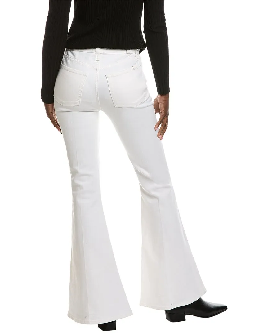 7 For All Mankind Mega Clean White Flare Jean