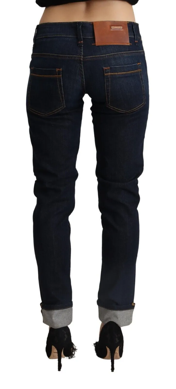 Acht  Cotton Low Waist Slim Fit  Women Trouser Women's Jeans