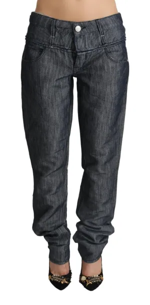 Acht  Ramie Mid Wide Waist Straight blue Women's Jeans