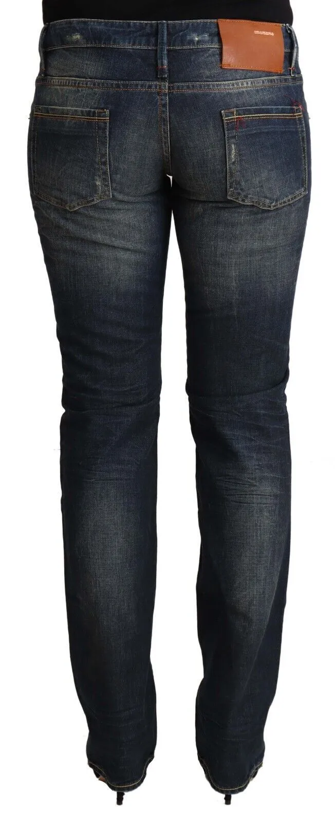 Acht  Washed Cotton Low Waist Skinny  Women's Jeans