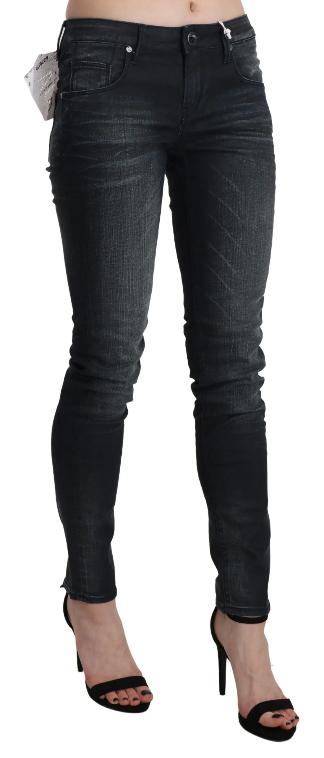 Acht  Washed Low Waist Skinny  Women's Trouser