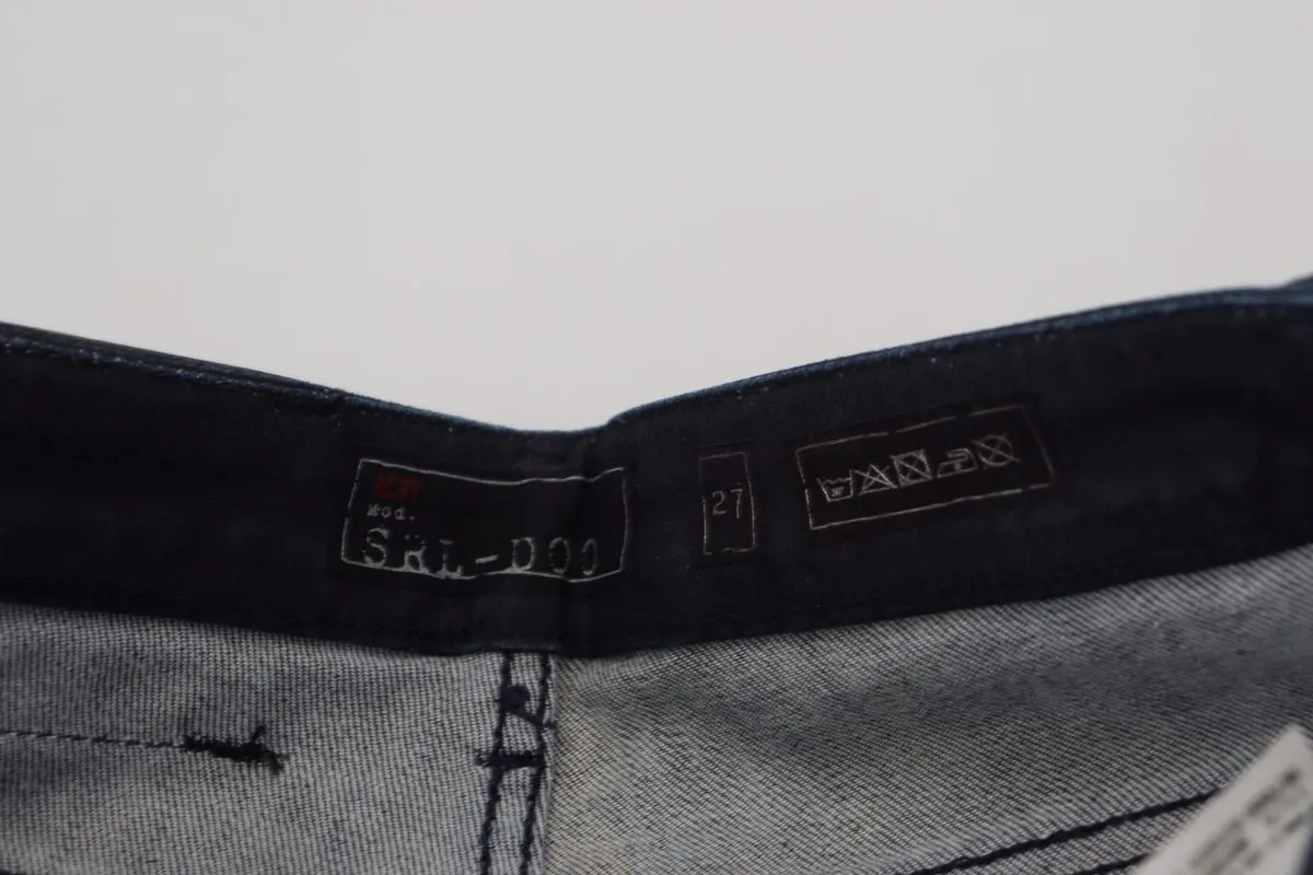 Acht  Washed Low Waist Slim Fit Cotton  Women's Jeans