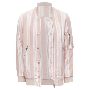 Acne Studios Varden striped padded bomber jacket