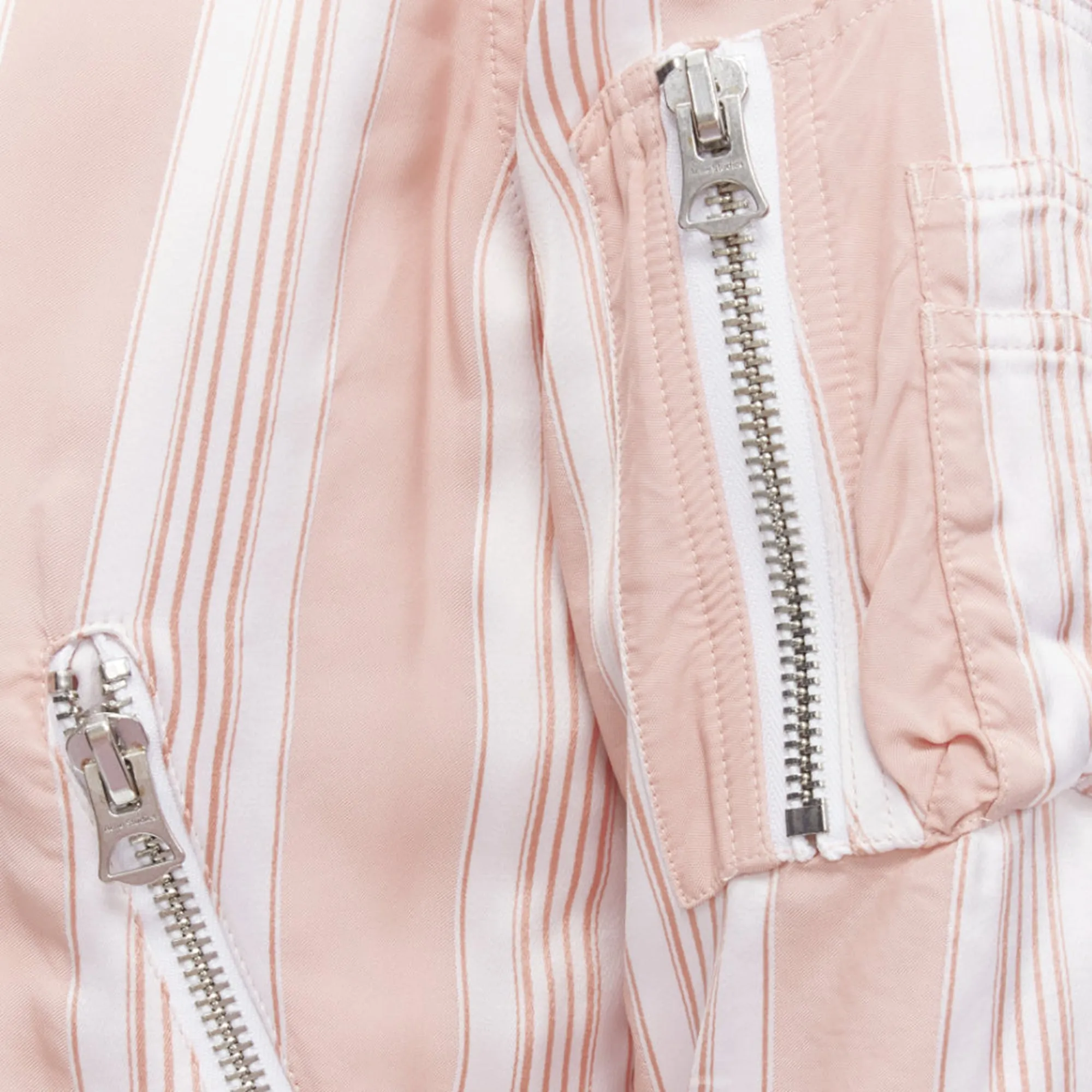 Acne Studios Varden striped padded bomber jacket
