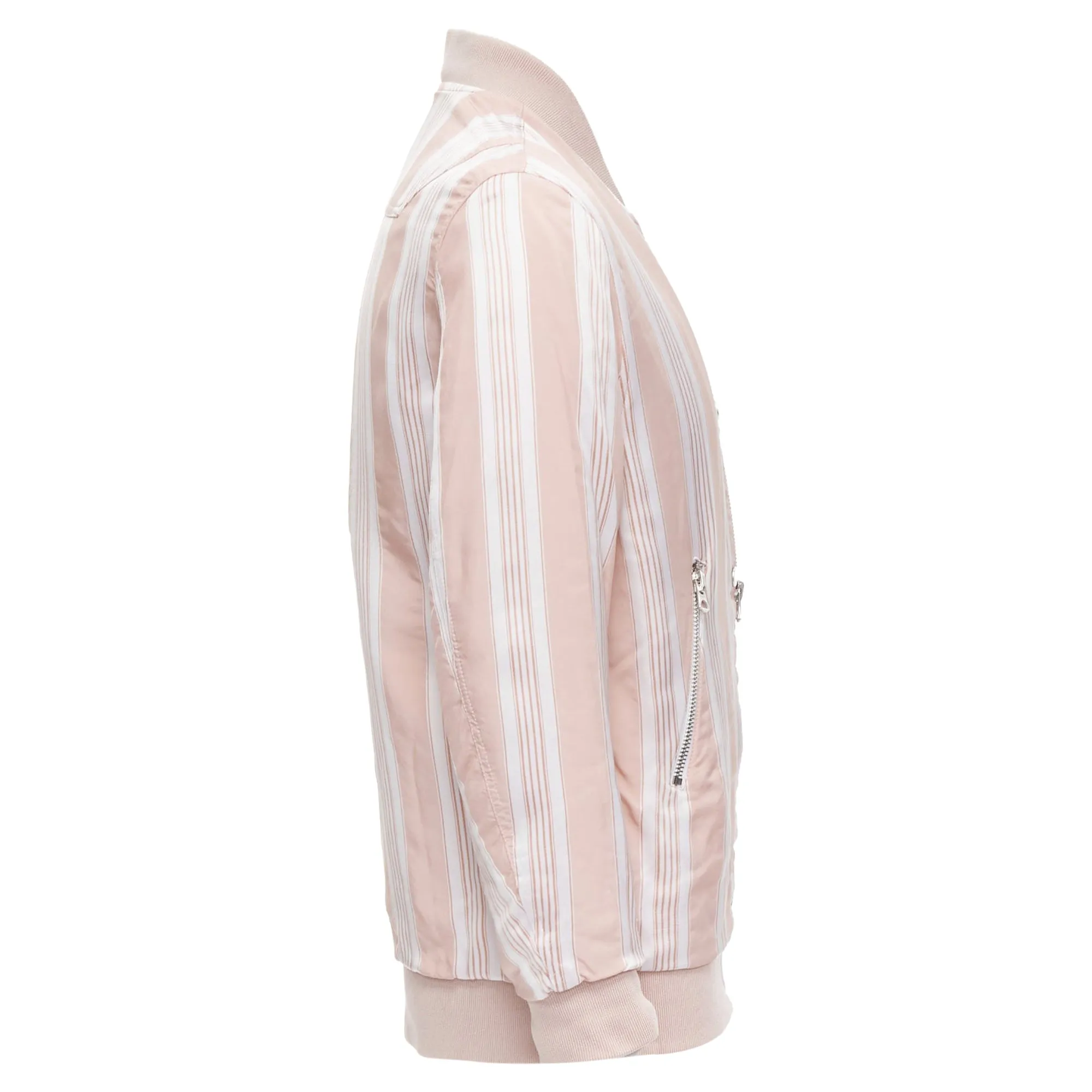 Acne Studios Varden striped padded bomber jacket