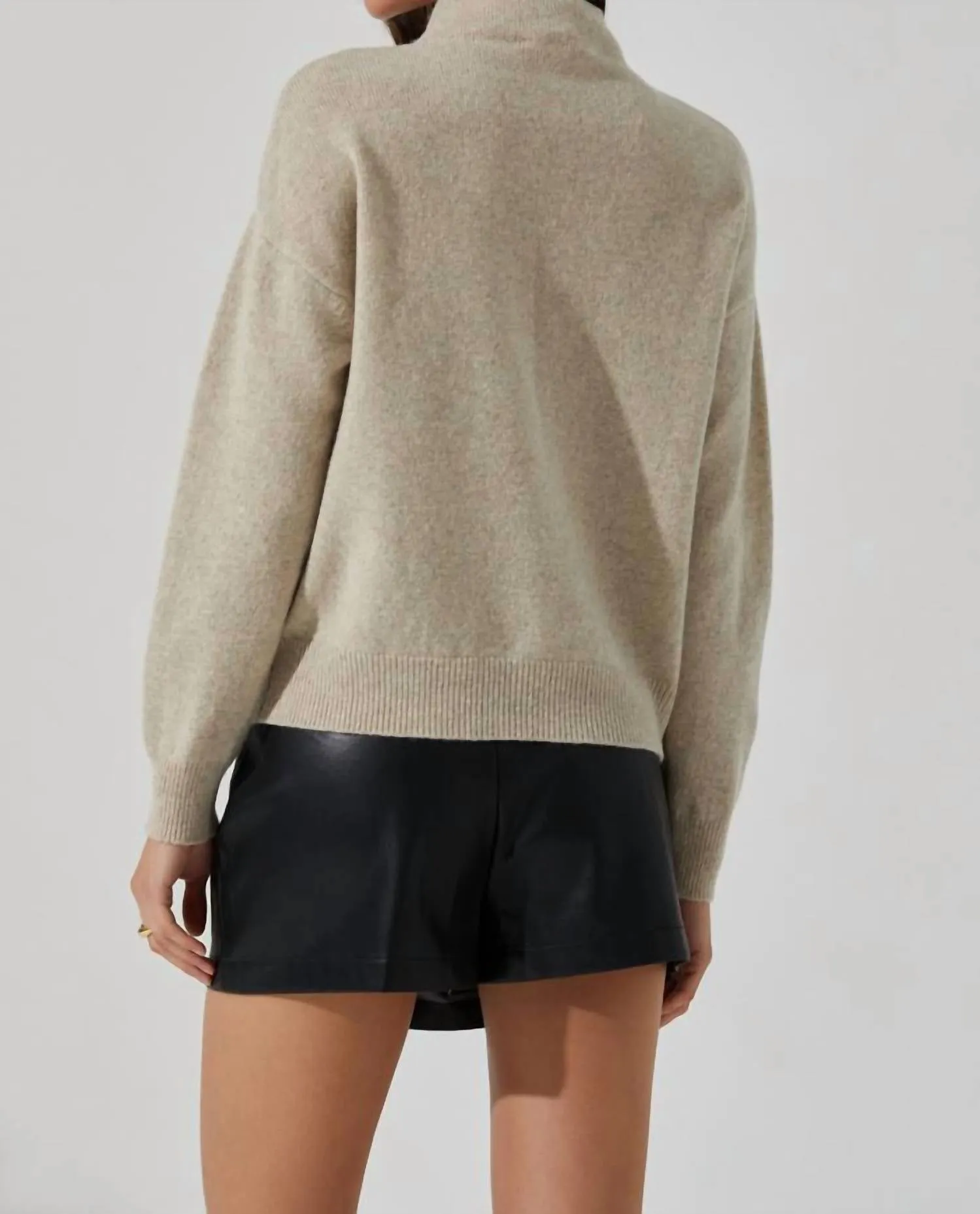 Adele Wool Sweater In Oatmeal