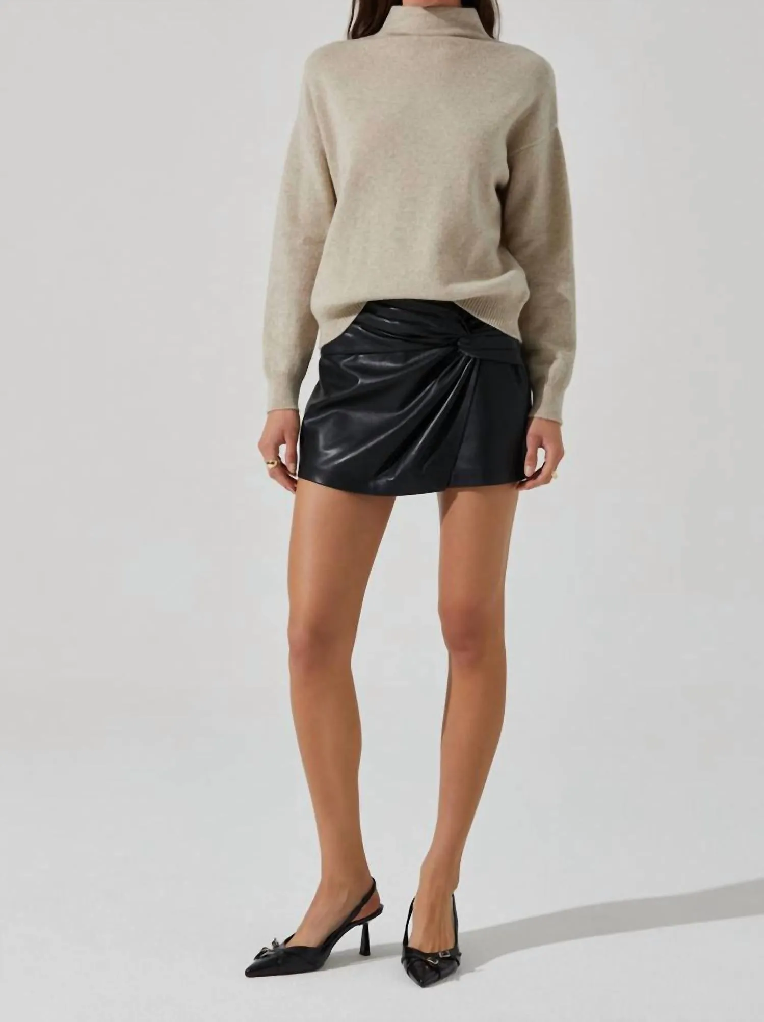 Adele Wool Sweater In Oatmeal