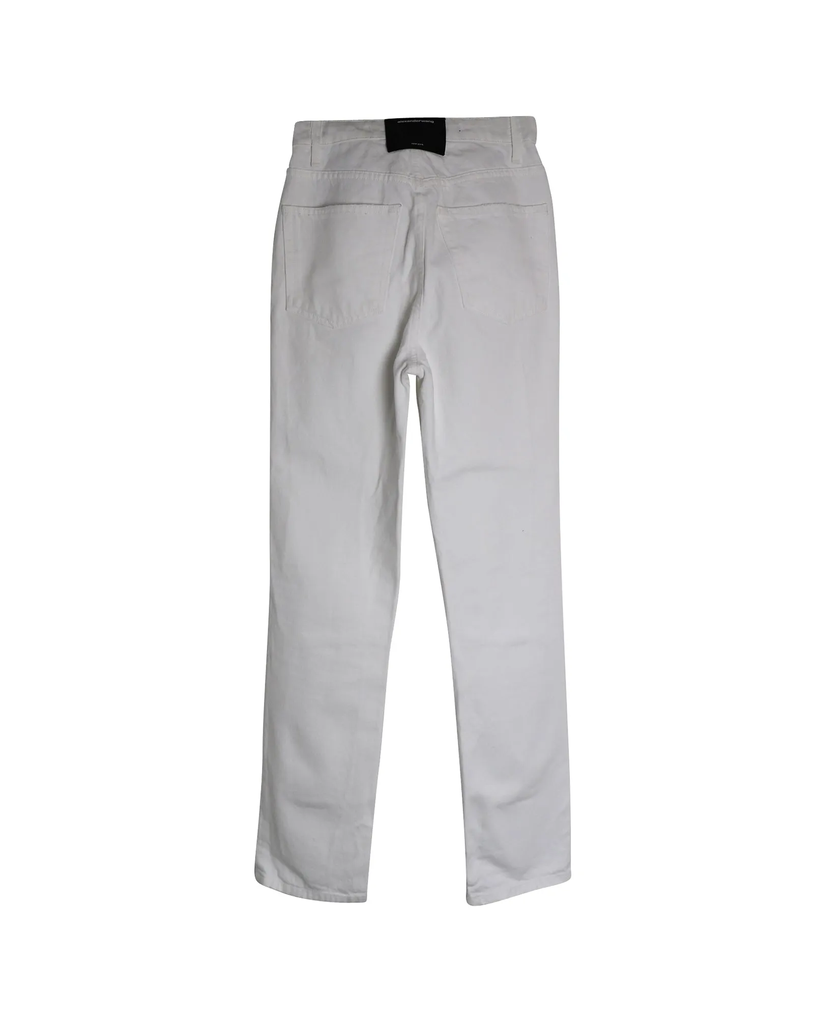 Alexander Wang Boyfriend Jeans in White Cotton