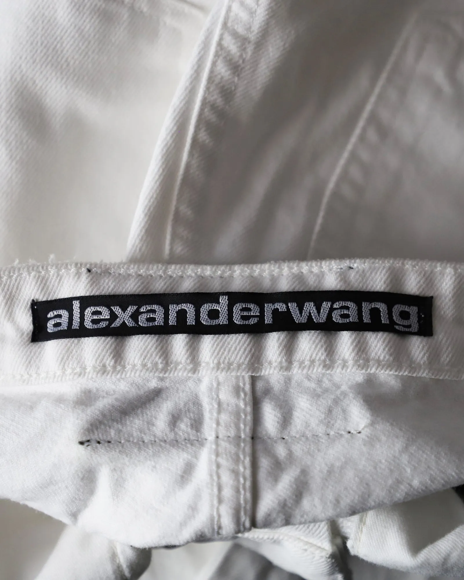 Alexander Wang Boyfriend Jeans in White Cotton