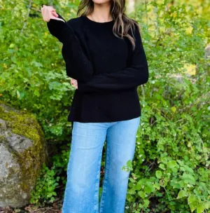 Alice Pullover Sweater In Black