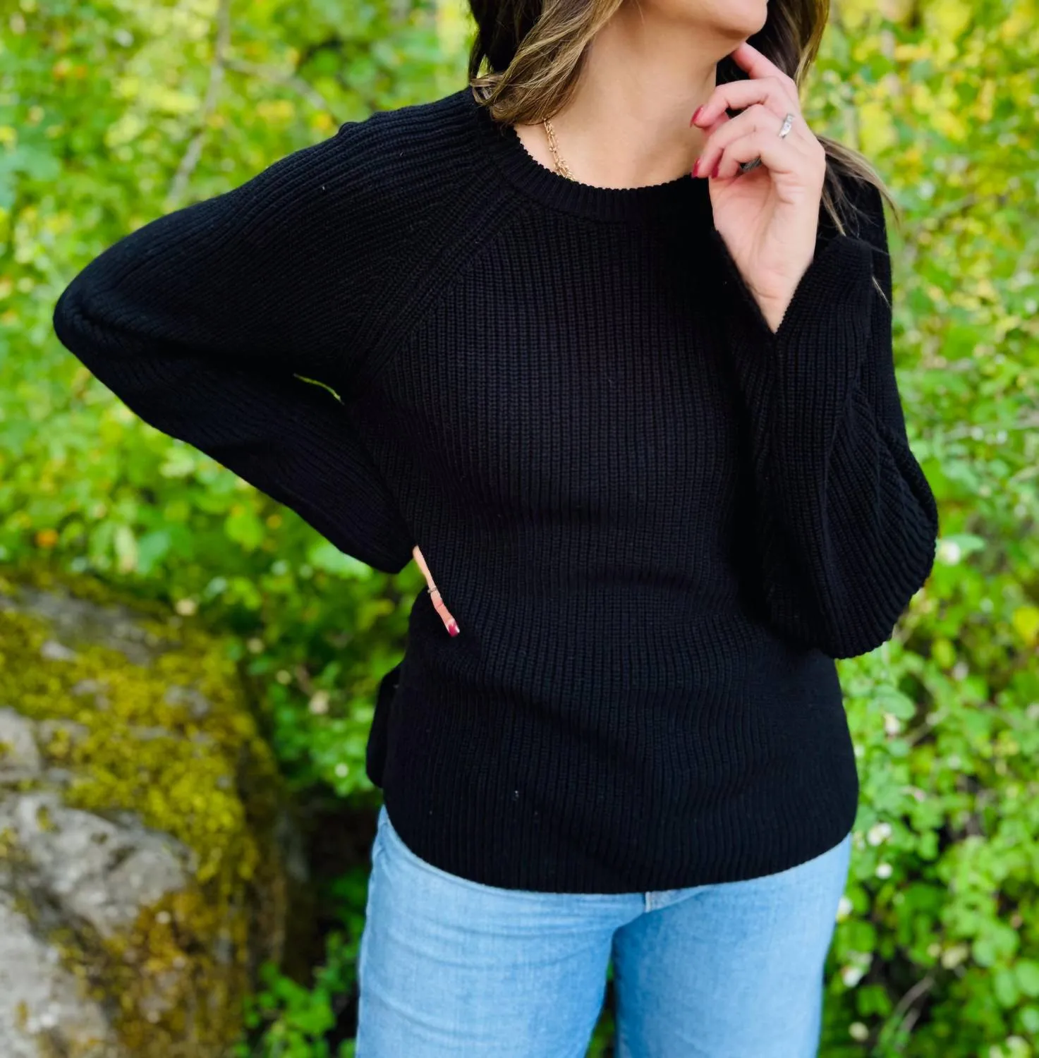 Alice Pullover Sweater In Black