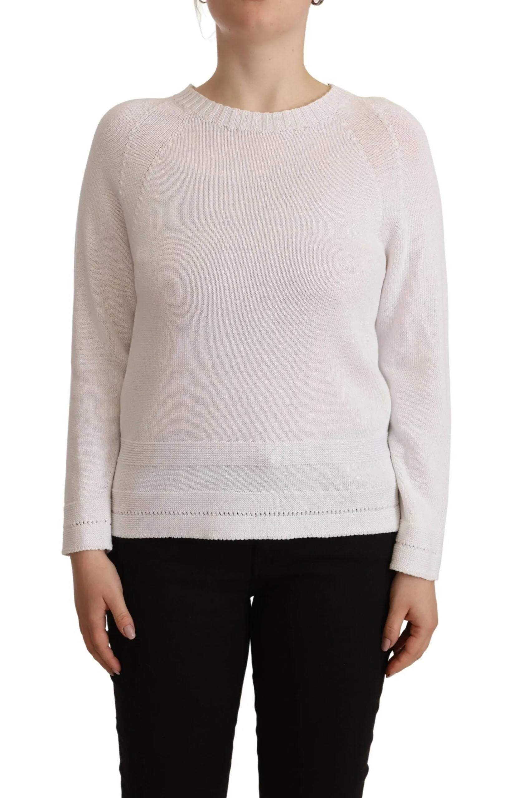 Alpha Studio Elegant Cotton Pullover Women's Sweater