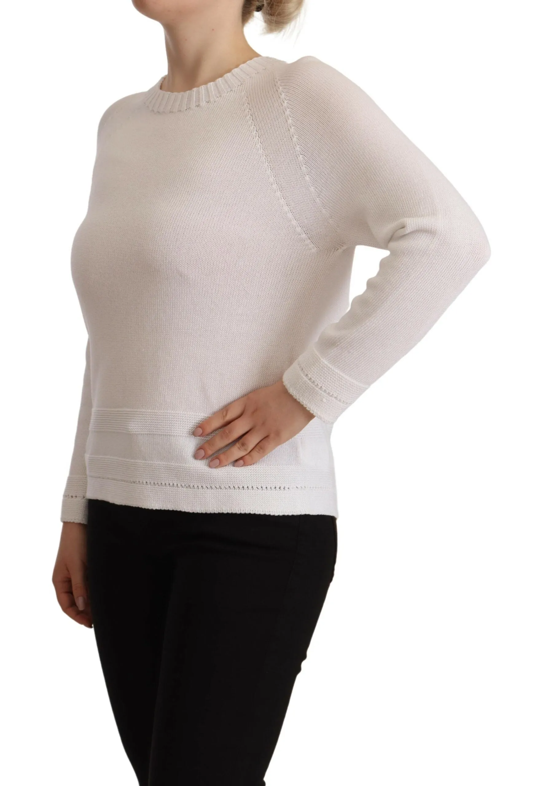 Alpha Studio Elegant Cotton Pullover Women's Sweater