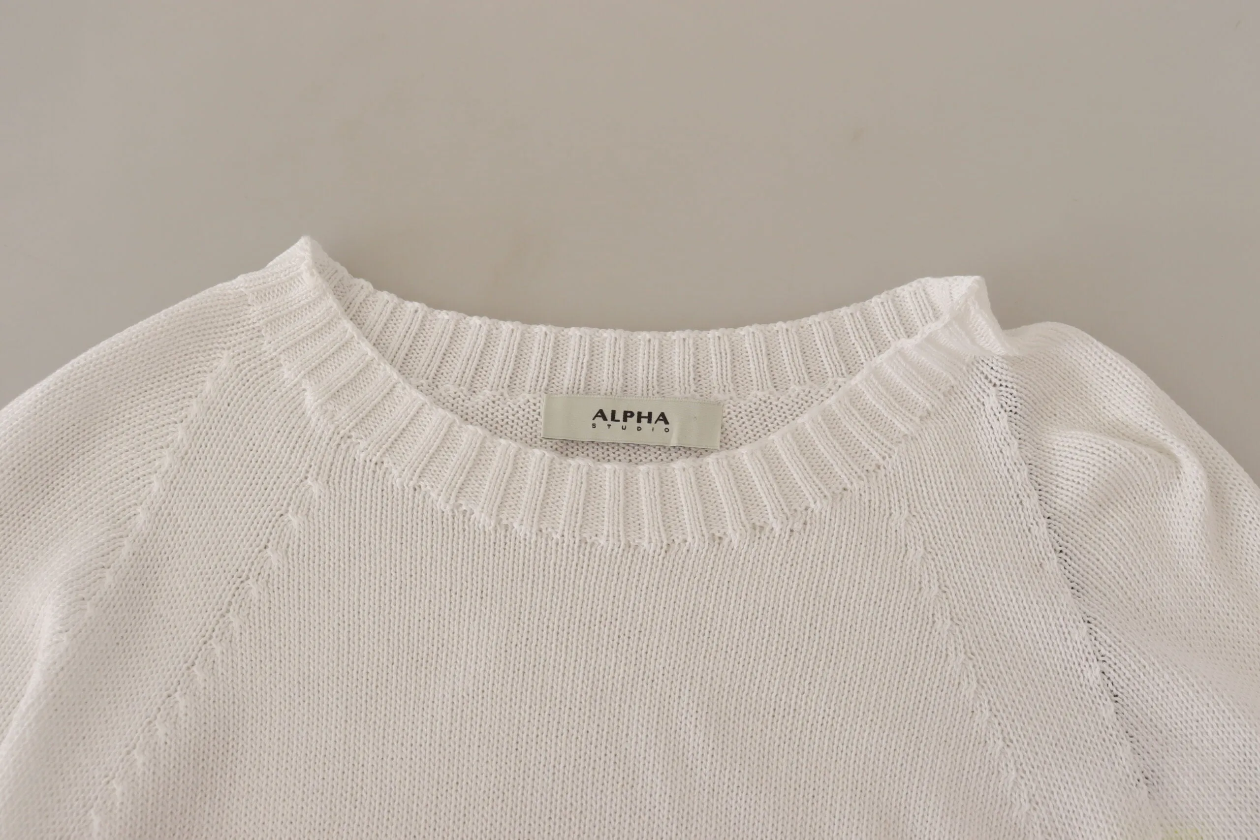 Alpha Studio Elegant Cotton Pullover Women's Sweater