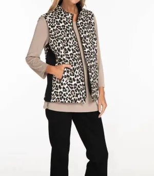 Always Be There Vest In Leopard Print