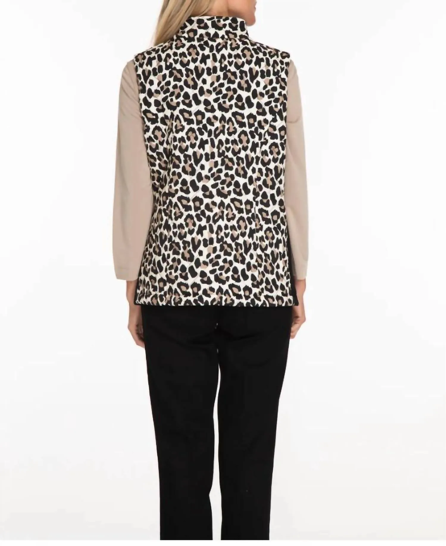 Always Be There Vest In Leopard Print