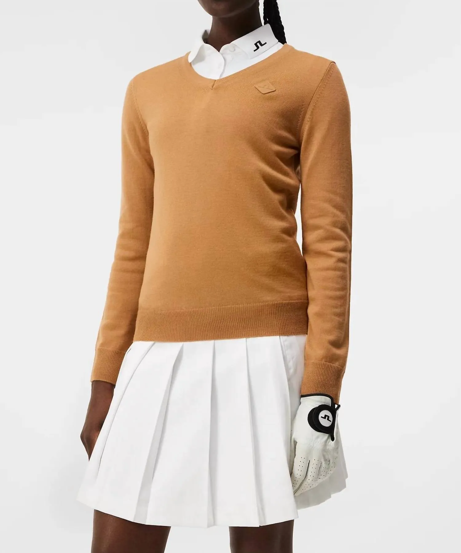Amaya Knitted Sweater In Chipmunk
