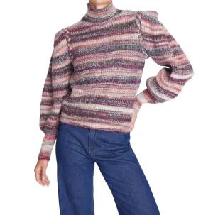 Andrea Sweater In Red Multi Color