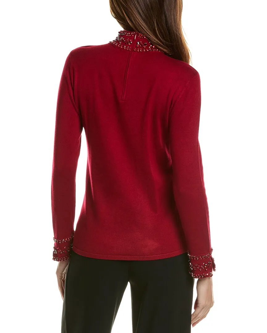 Anne Klein Mock Neck Sweater