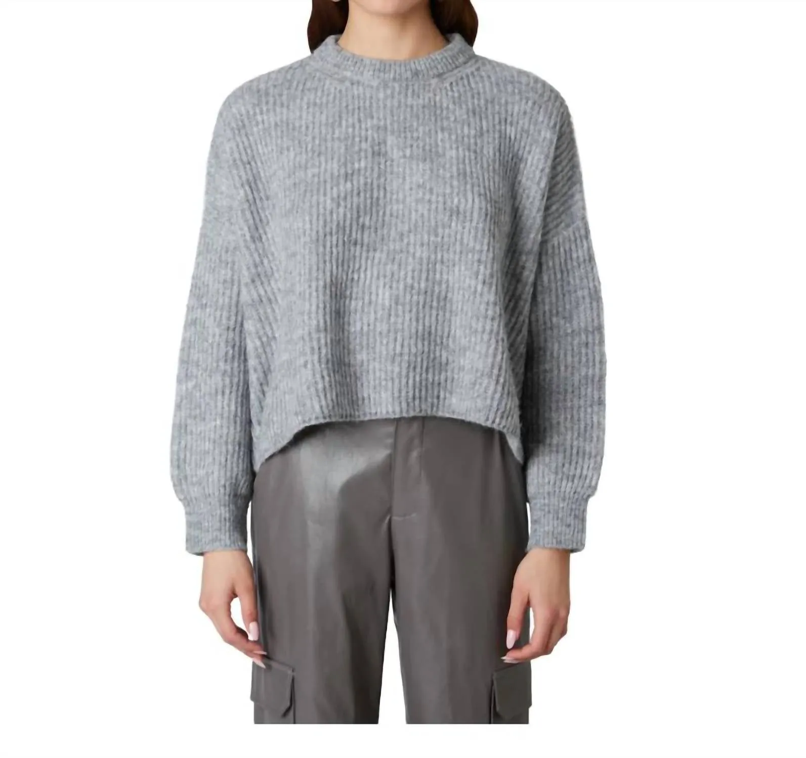 Ariana Sweater In Heather Grey