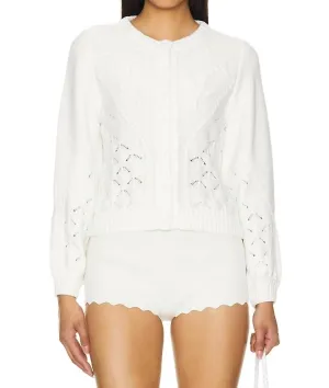 Arlene Sweater Cardigan In Ivory