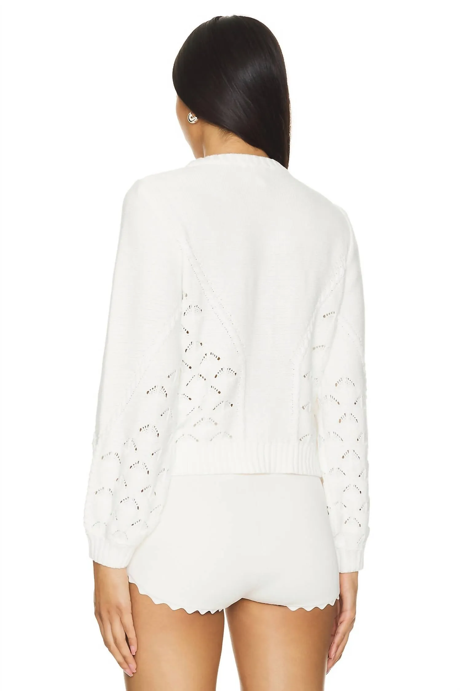 Arlene Sweater Cardigan In Ivory
