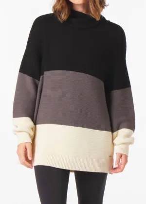 Aspen Sweater In Black/carbon/oatmilk