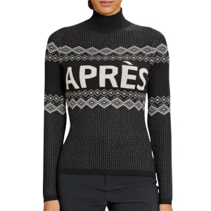Aurora Mock Neck Sweater In Black