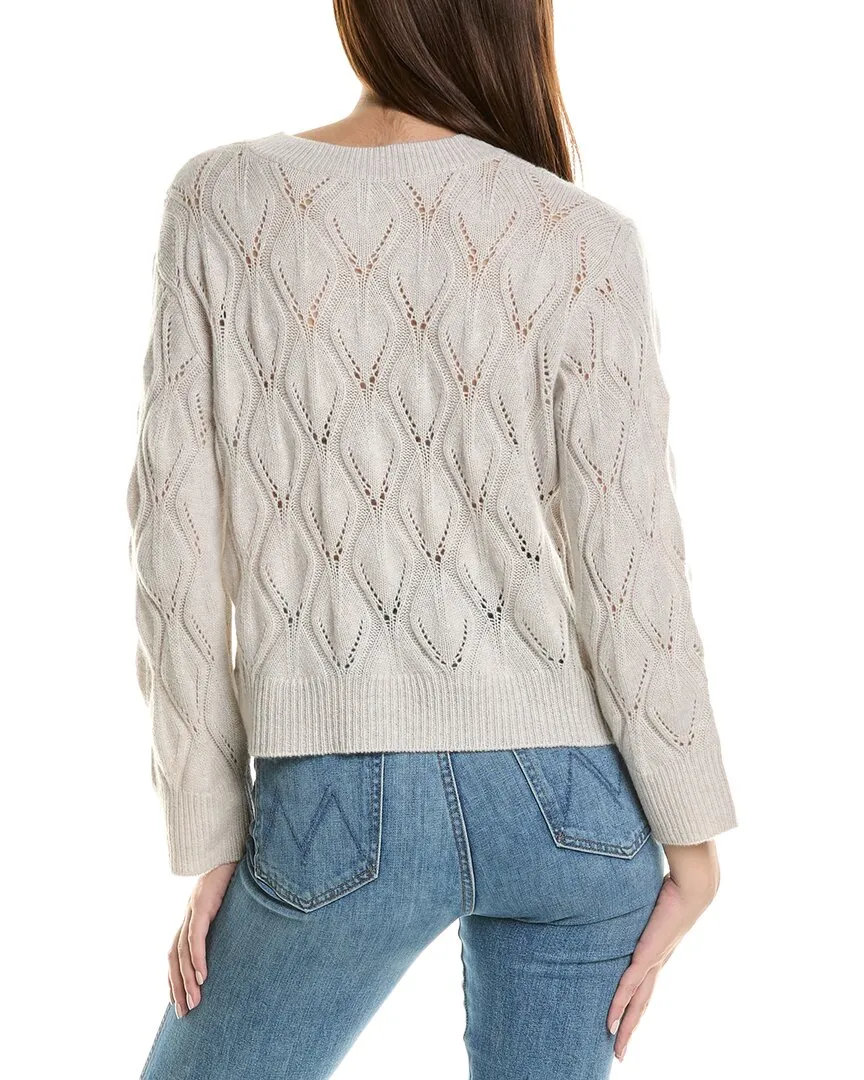 Autumn Cashmere Pointelle Cashmere Sweater