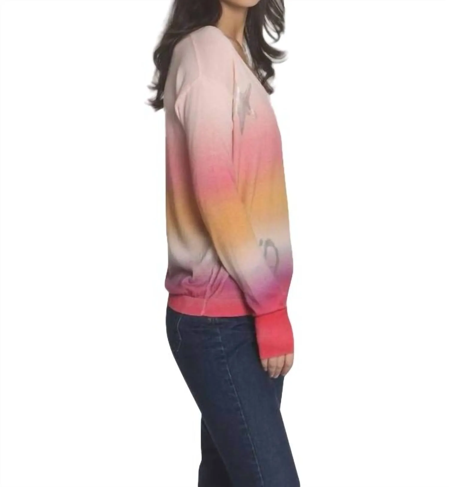 Bali Sunset Top In Pink Ombre