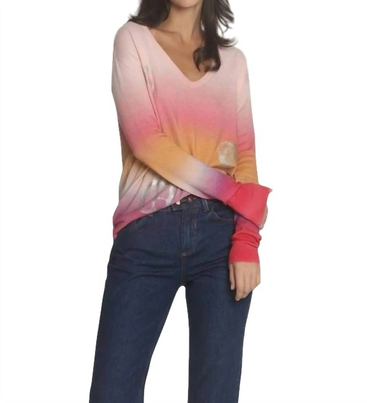 Bali Sunset Top In Pink Ombre