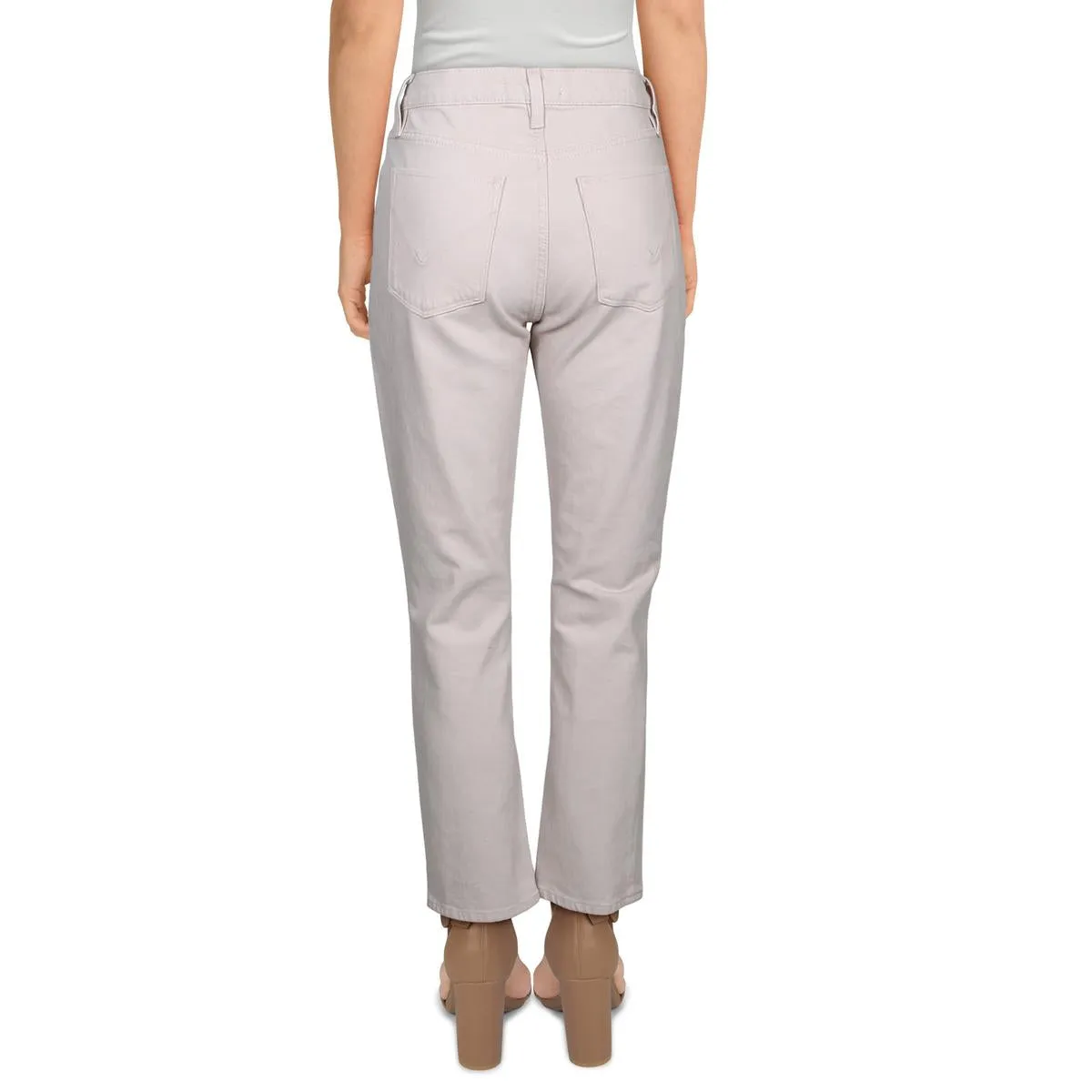 Barbara Womens Denim High Waist Cropped Jeans