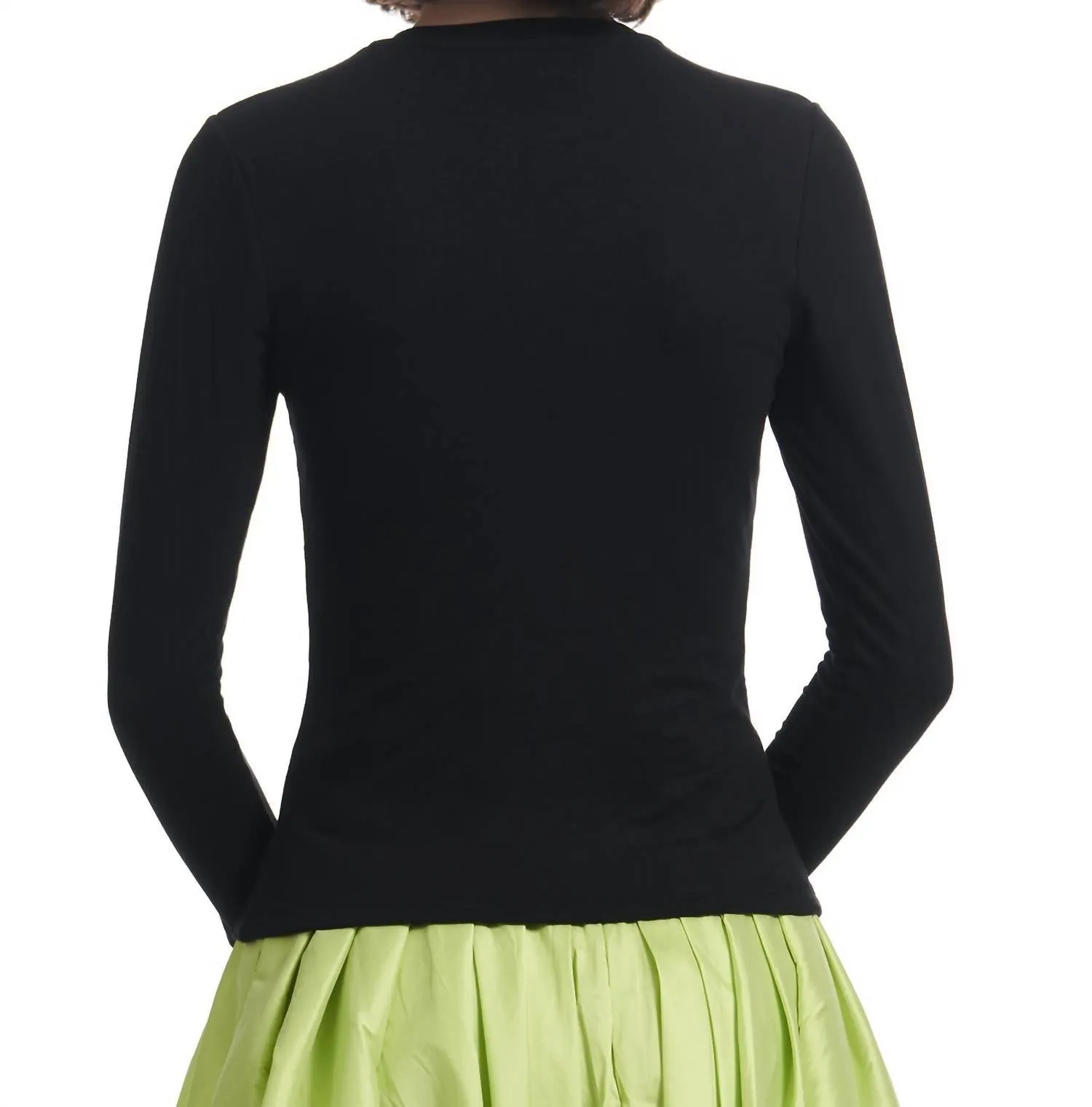 Bead Rasette Sweater In Black Multi