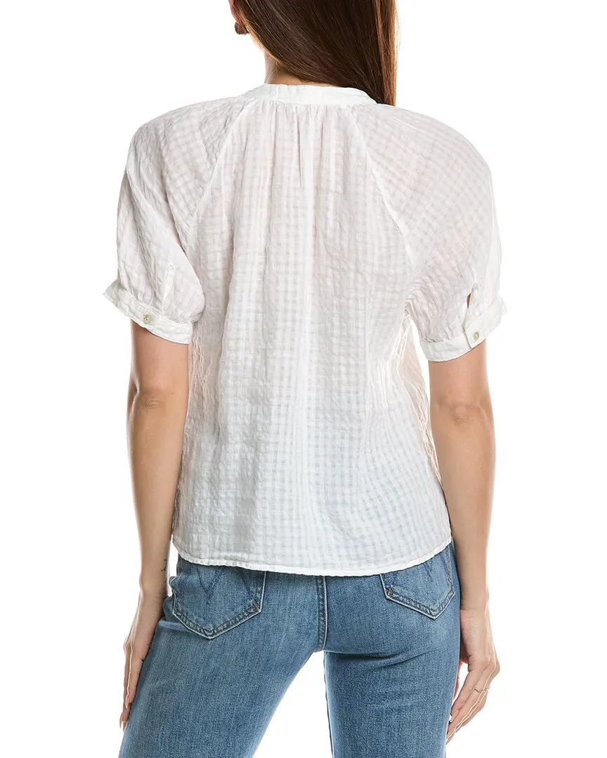 Bella Dahl Raglan Linen-Blend Pullover