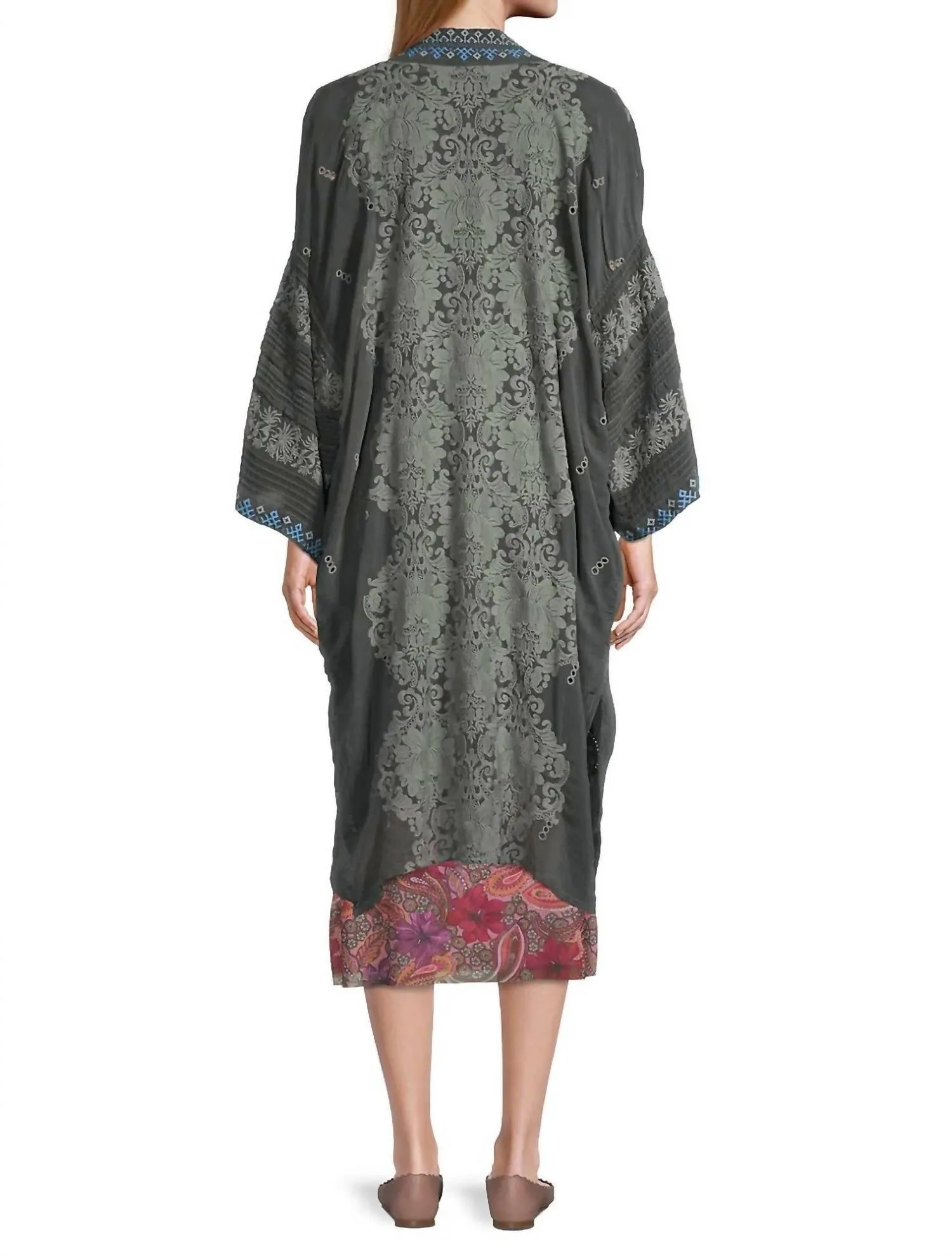 Bellamo Verona Kimono In Iron Steel