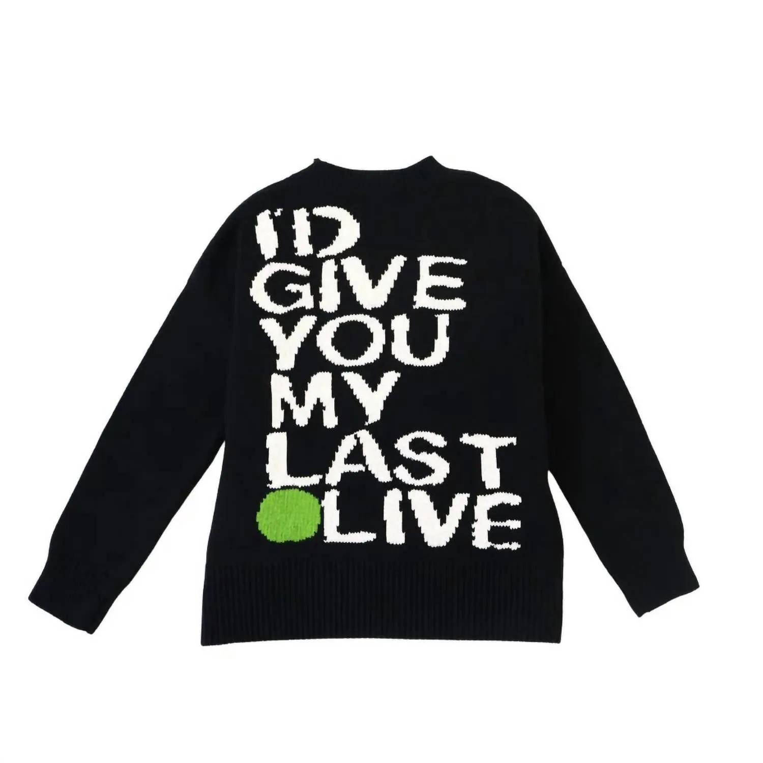 Benton Last Olive Sweater In Black