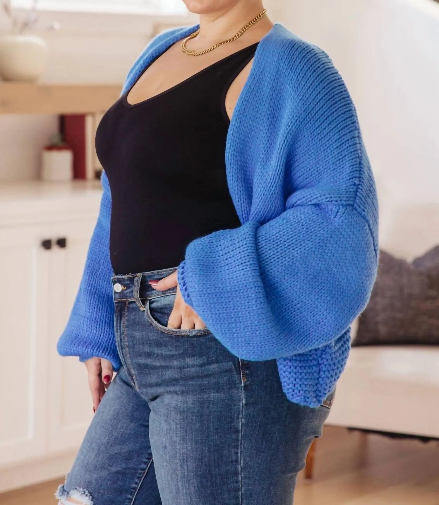 Best Regards Cardigan In Blue