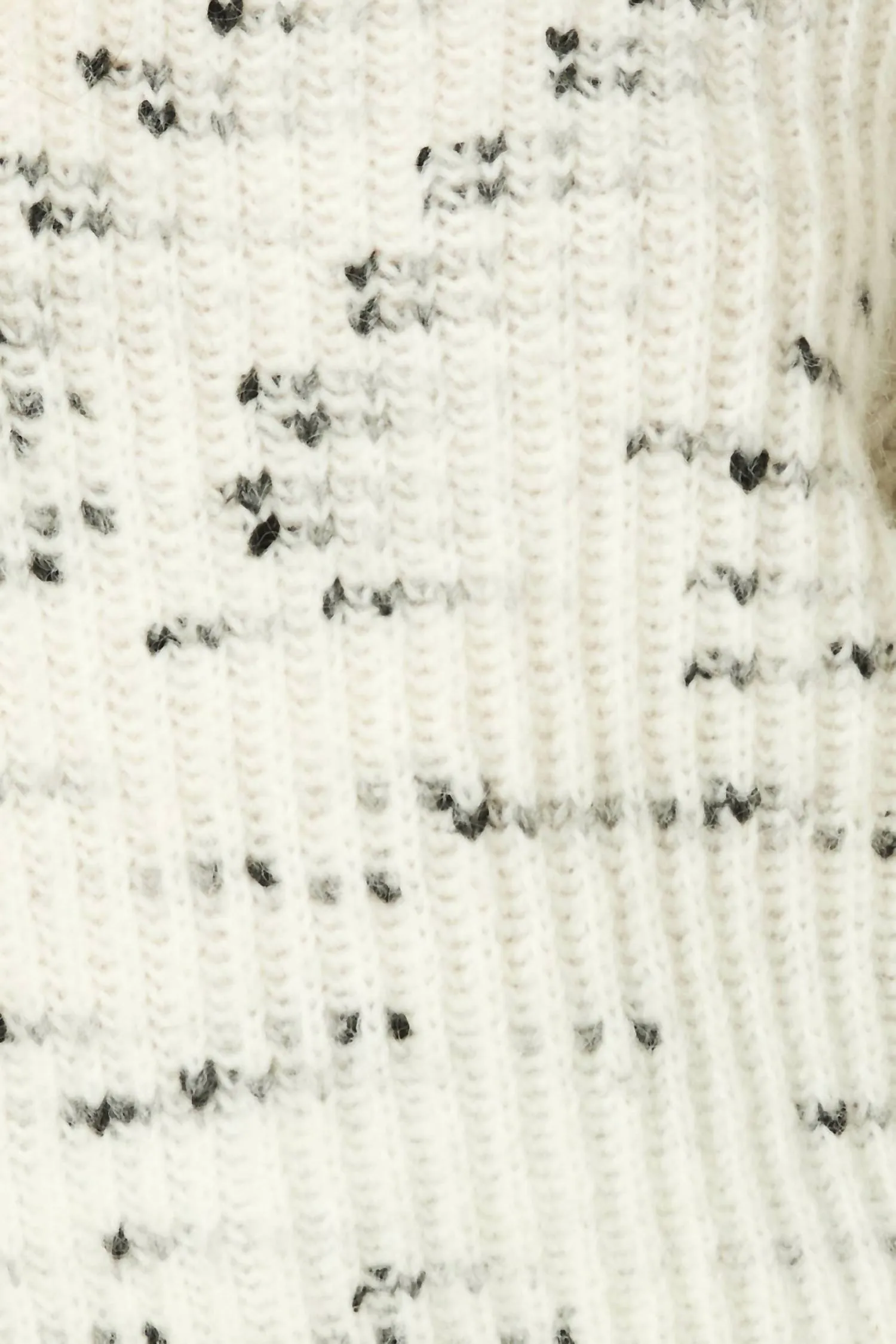 Blizzard Polar Neck Sweater In White