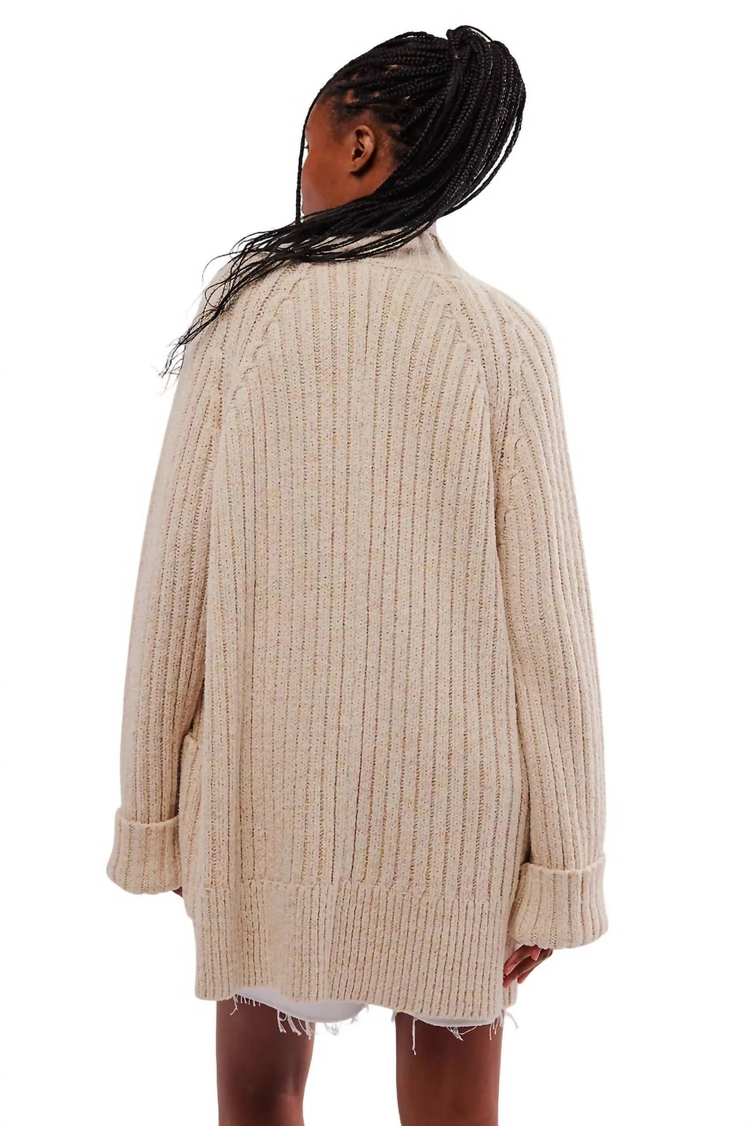 Blossom Cardigan In Ivory Pastel