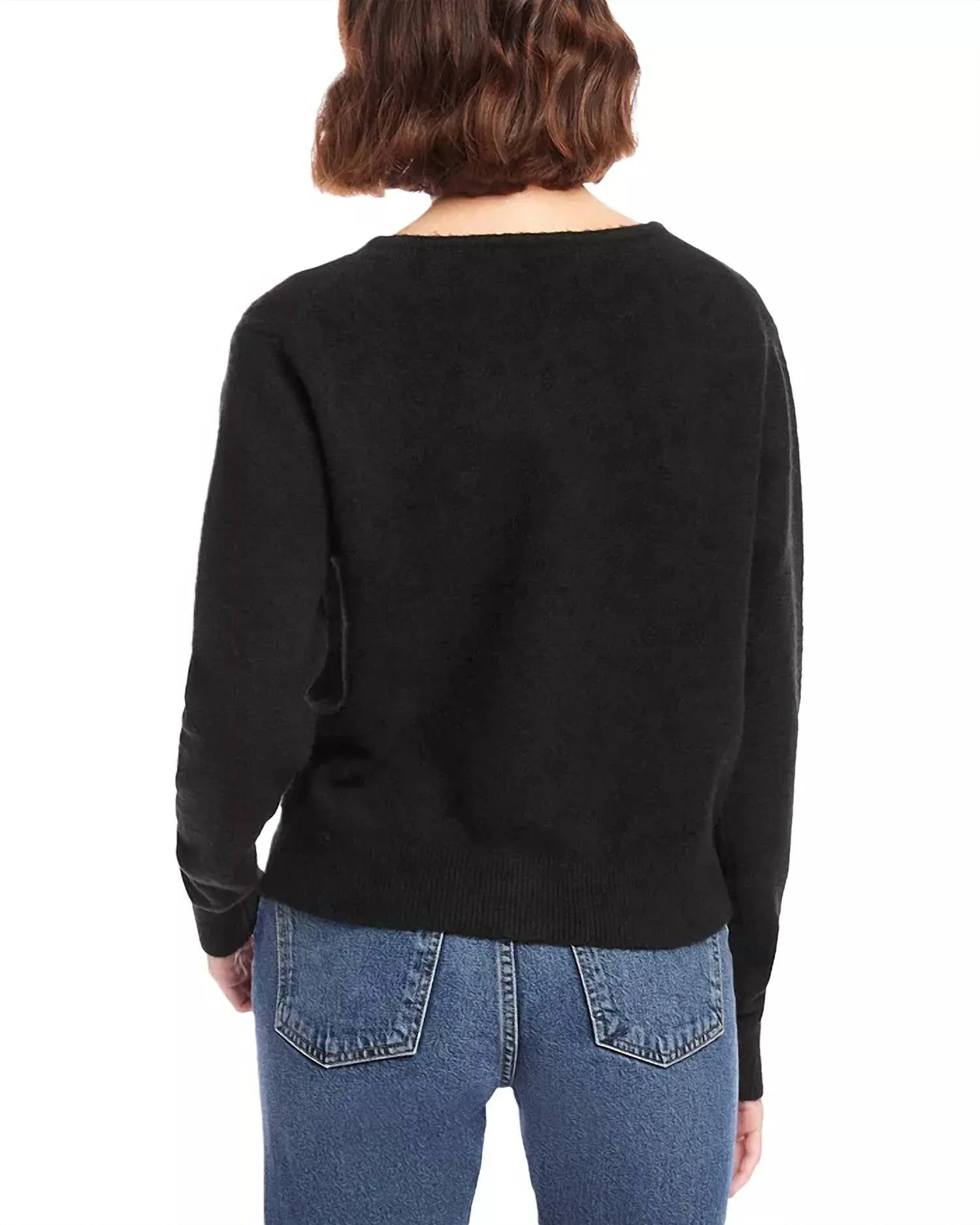 Bree Embellished Cardigan In Black