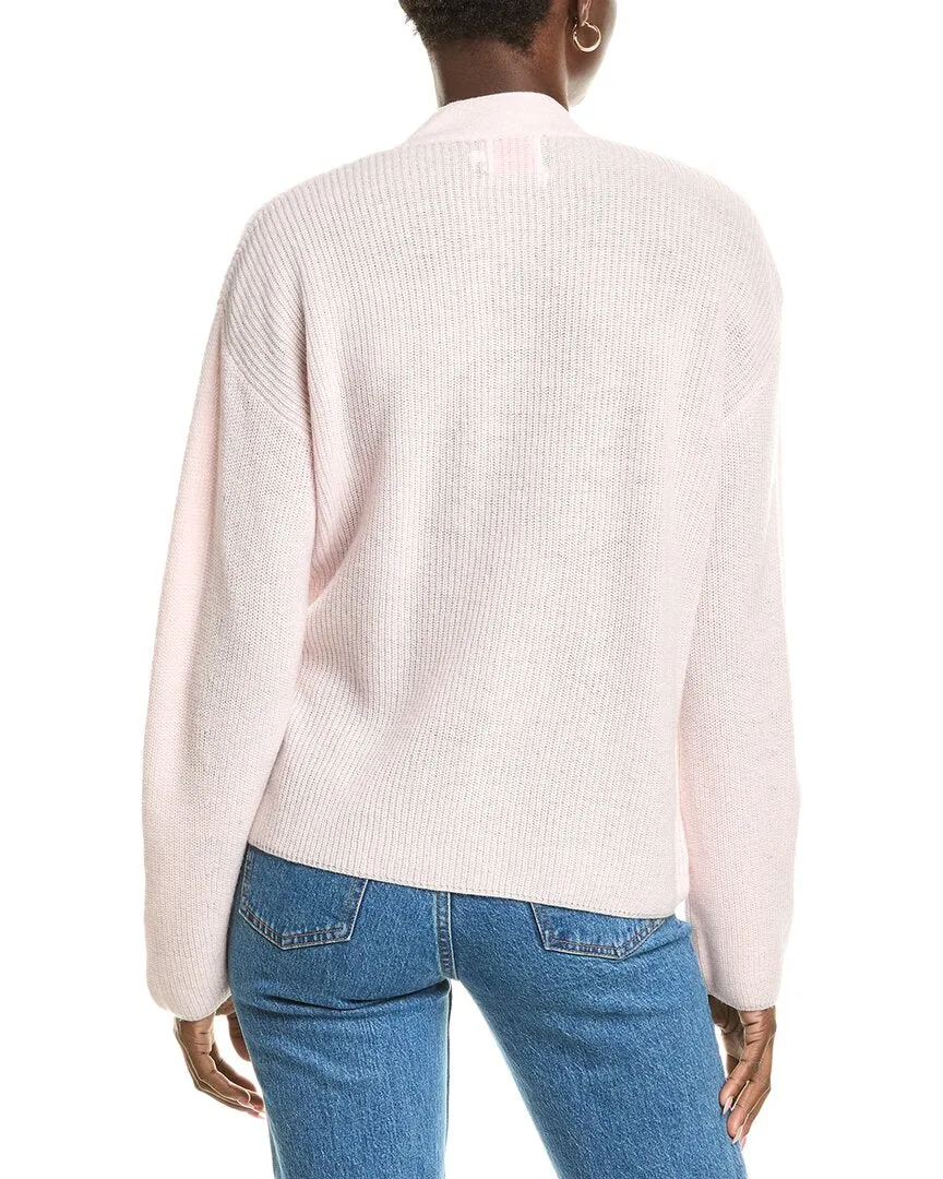 Brodie Cashmere Wool & Cashmere-Blend Ribbed Wrap Cardigan