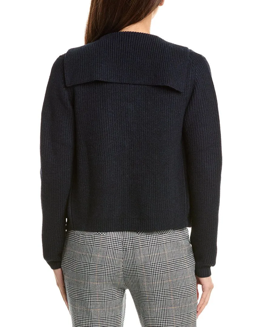 Bruno Magli Sailor Collar Wool Jacket
