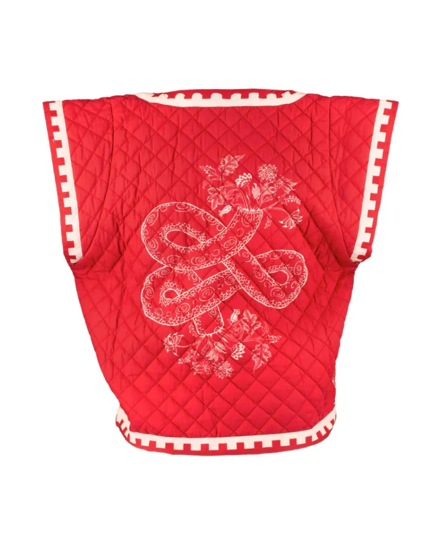 Carmen Vest In Scarlet Tiger