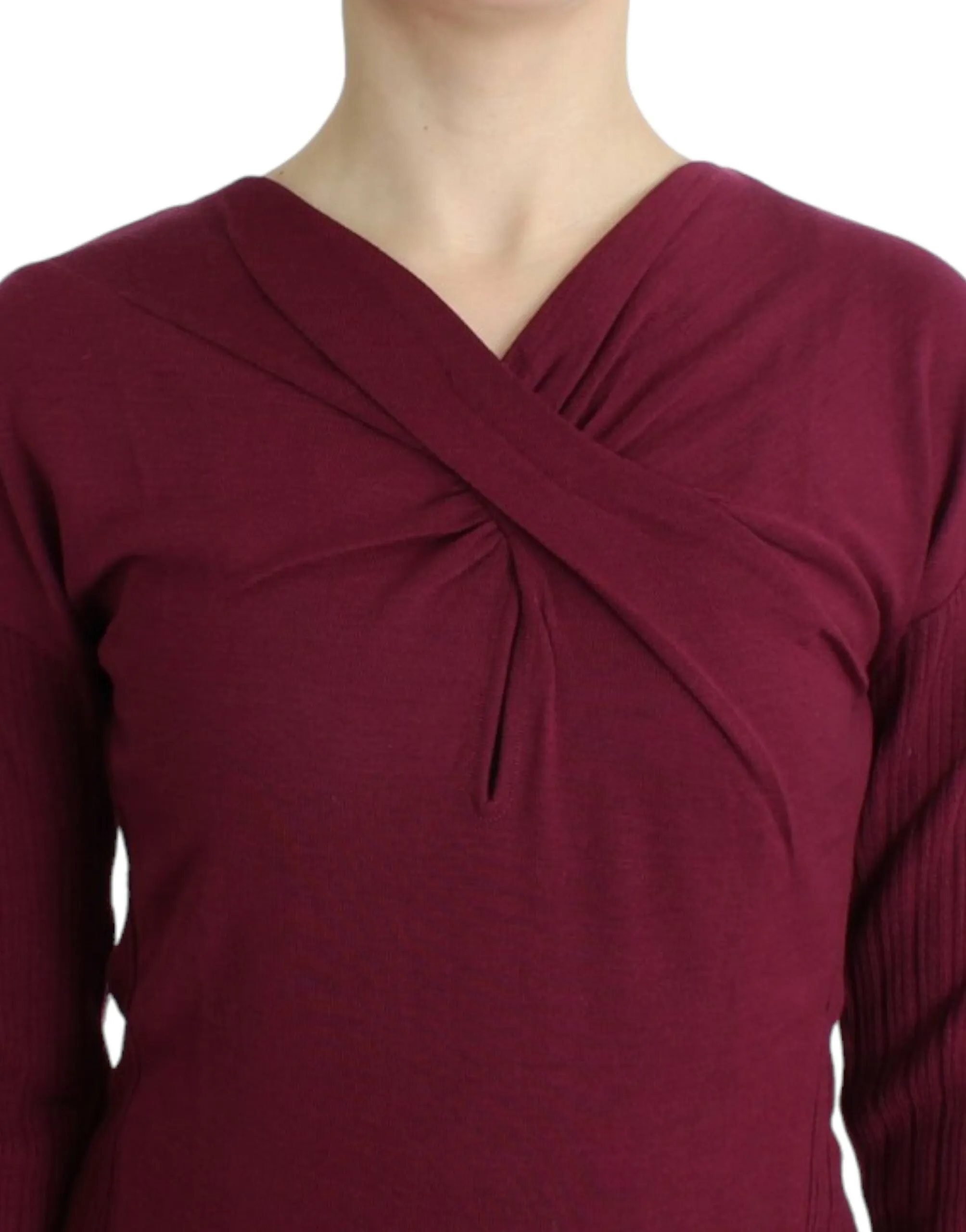 Cavalli Elegant Keyhole Wool Women's Sweater