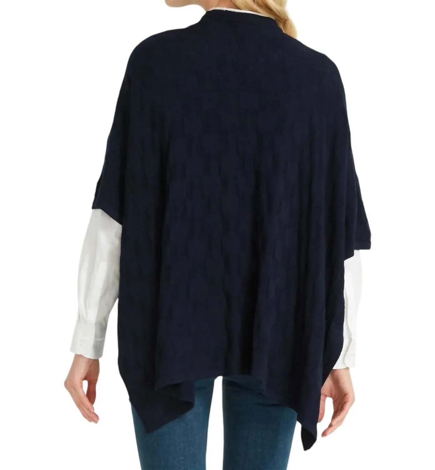 Check Cape Sweater In Nassau Navy