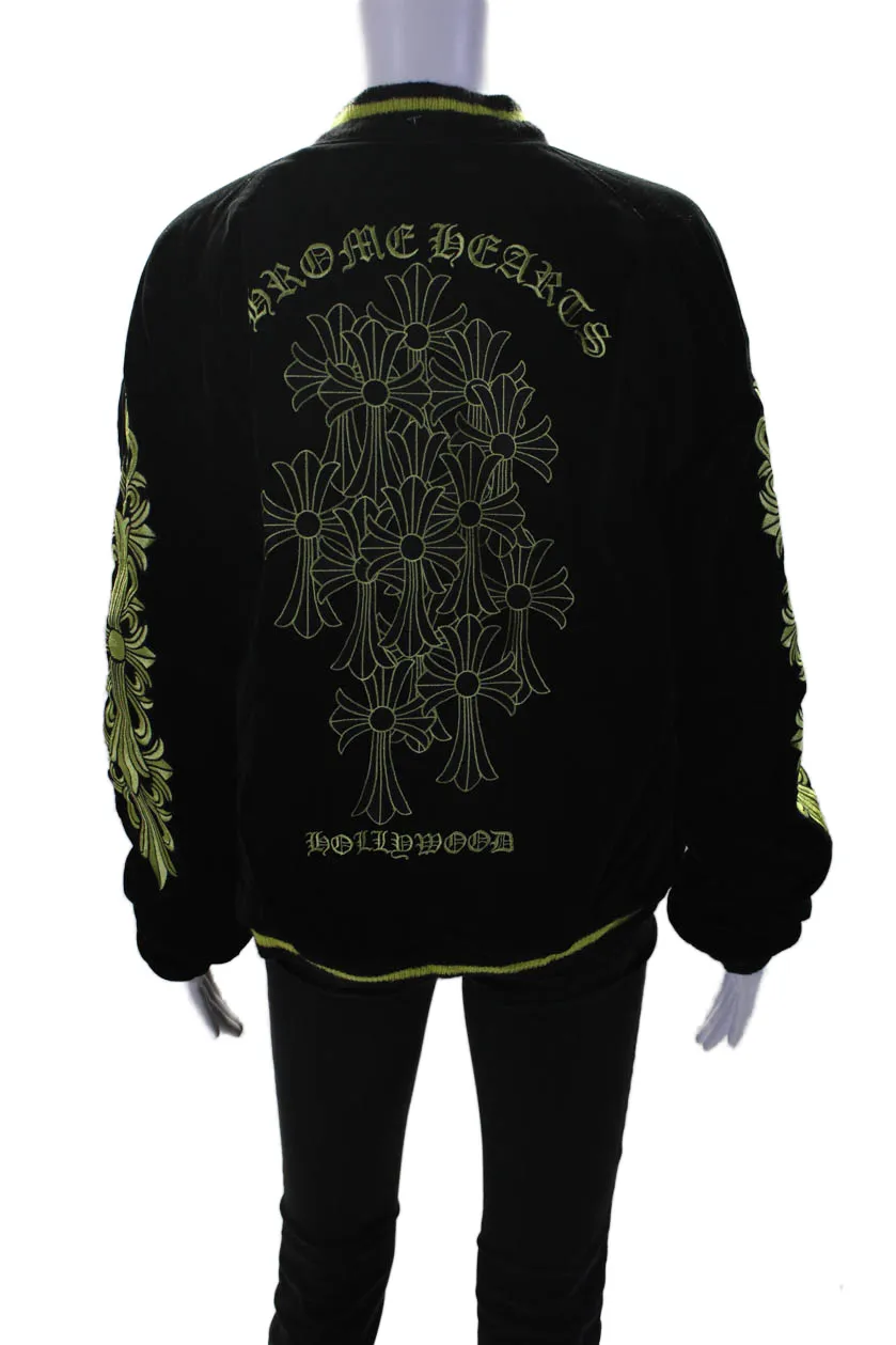 Chrome Hearts Matty Boy x Kosh & Co Reversible Souvenir Graphic Print Varsity Jacket XL