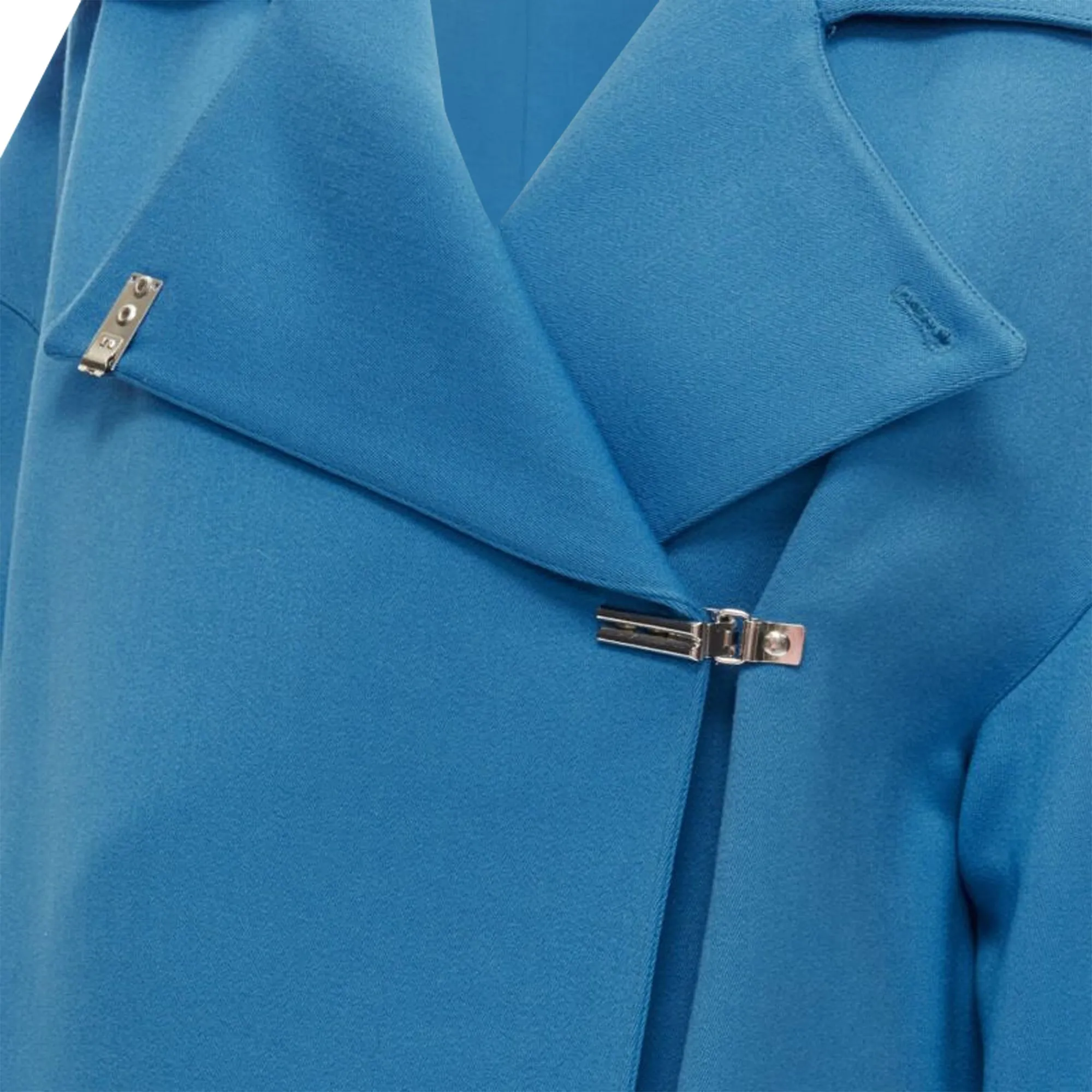 Claude Montana wool metal clasp button overcoat