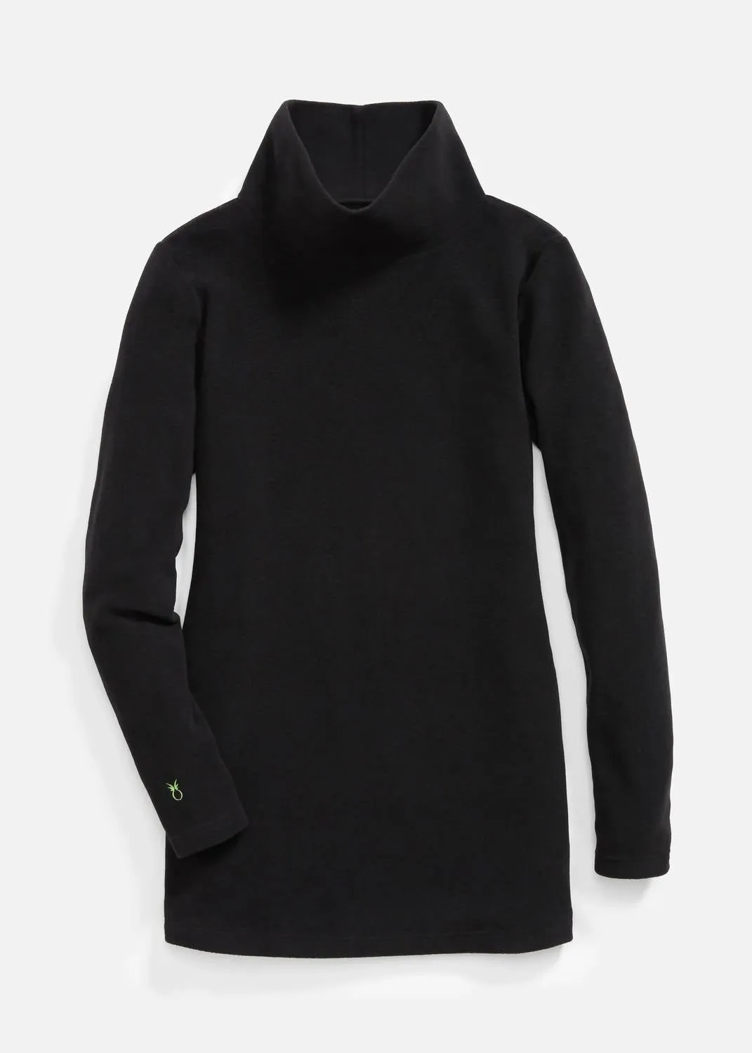 Cobble Hill Turtleneck Vello Fleece Top In Black