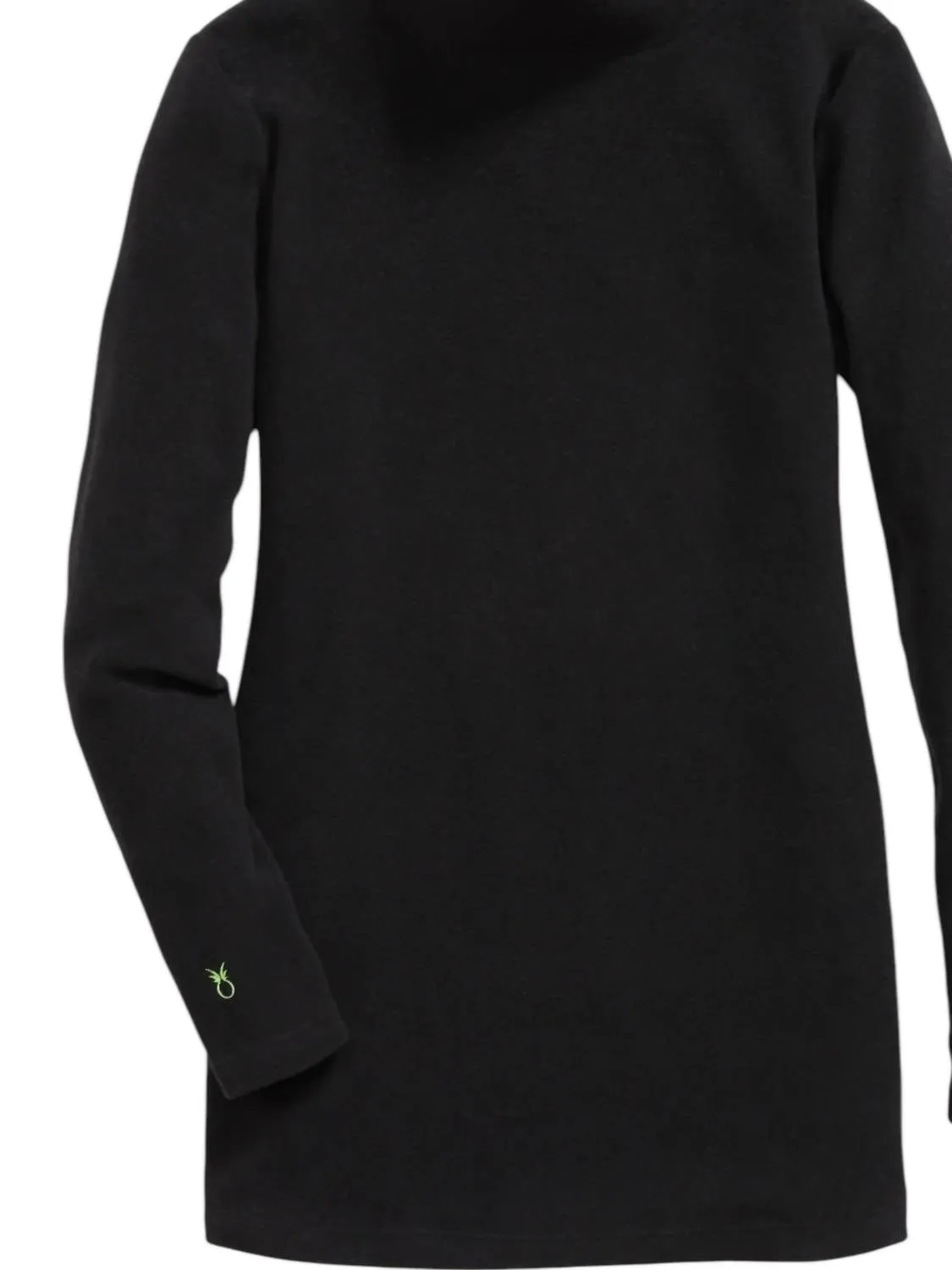 Cobble Hill Turtleneck Vello Fleece Top In Black