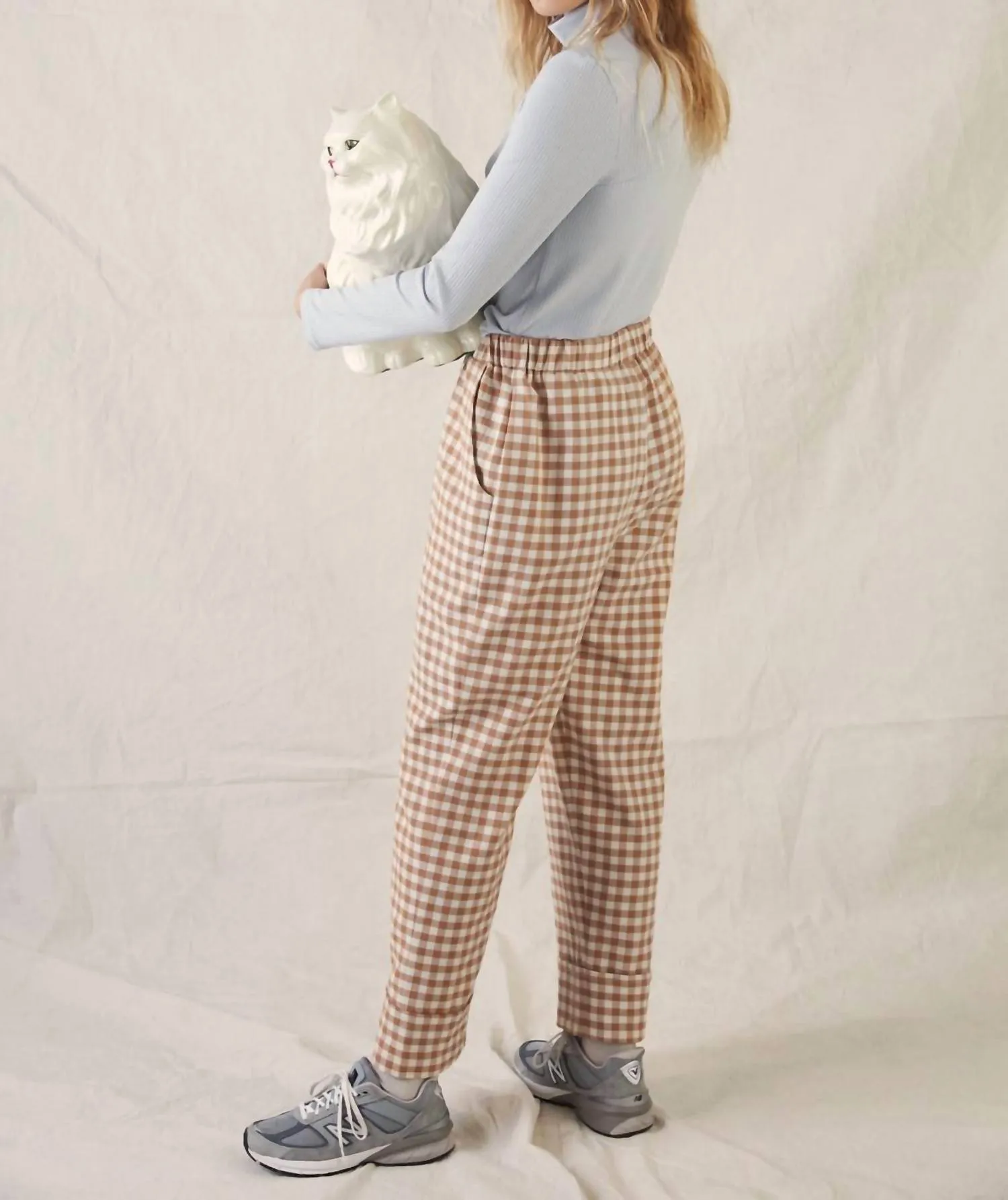 Cohen Pant In Caramel/ Cream